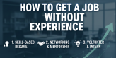 how to get a job without experience