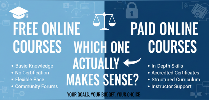 free vs paid online courses