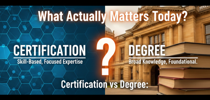certification vs degree