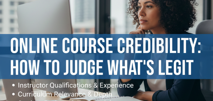 online course credibility