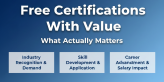 free certifications with value