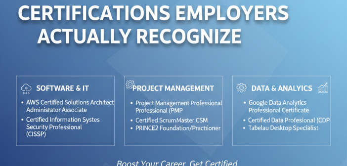 certifications employers recognize