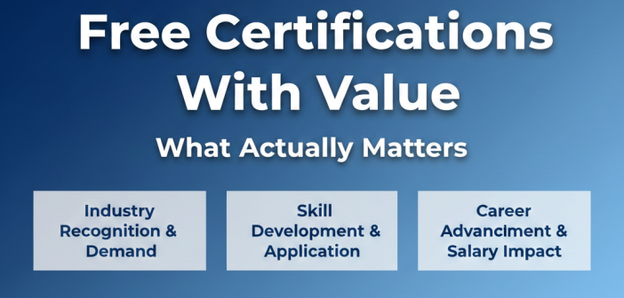 free certifications with value